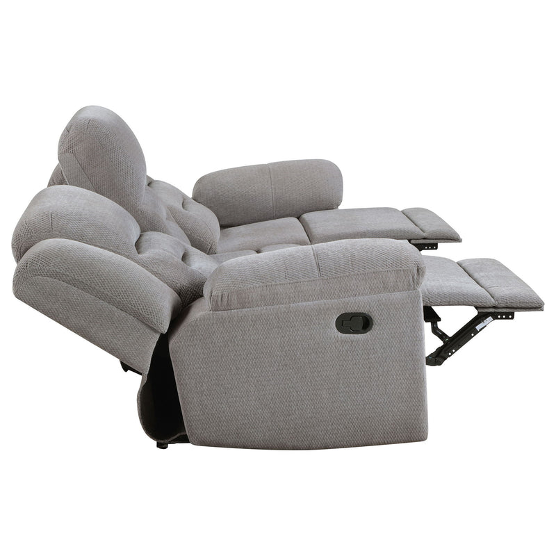 Sebring - Reclining Sofa With Manual Recline - Gray