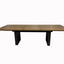 Double Pedestal Table Latte - Light Brown