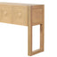 Geometric Carved Console Table With 3 Soft Close Drawers