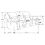 Sebring - 2 Piece Upholstered Reclining Sofa Set With Manual Recline - Gray