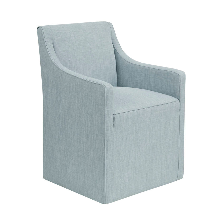 Traditional Skirted Dining Arm Chair