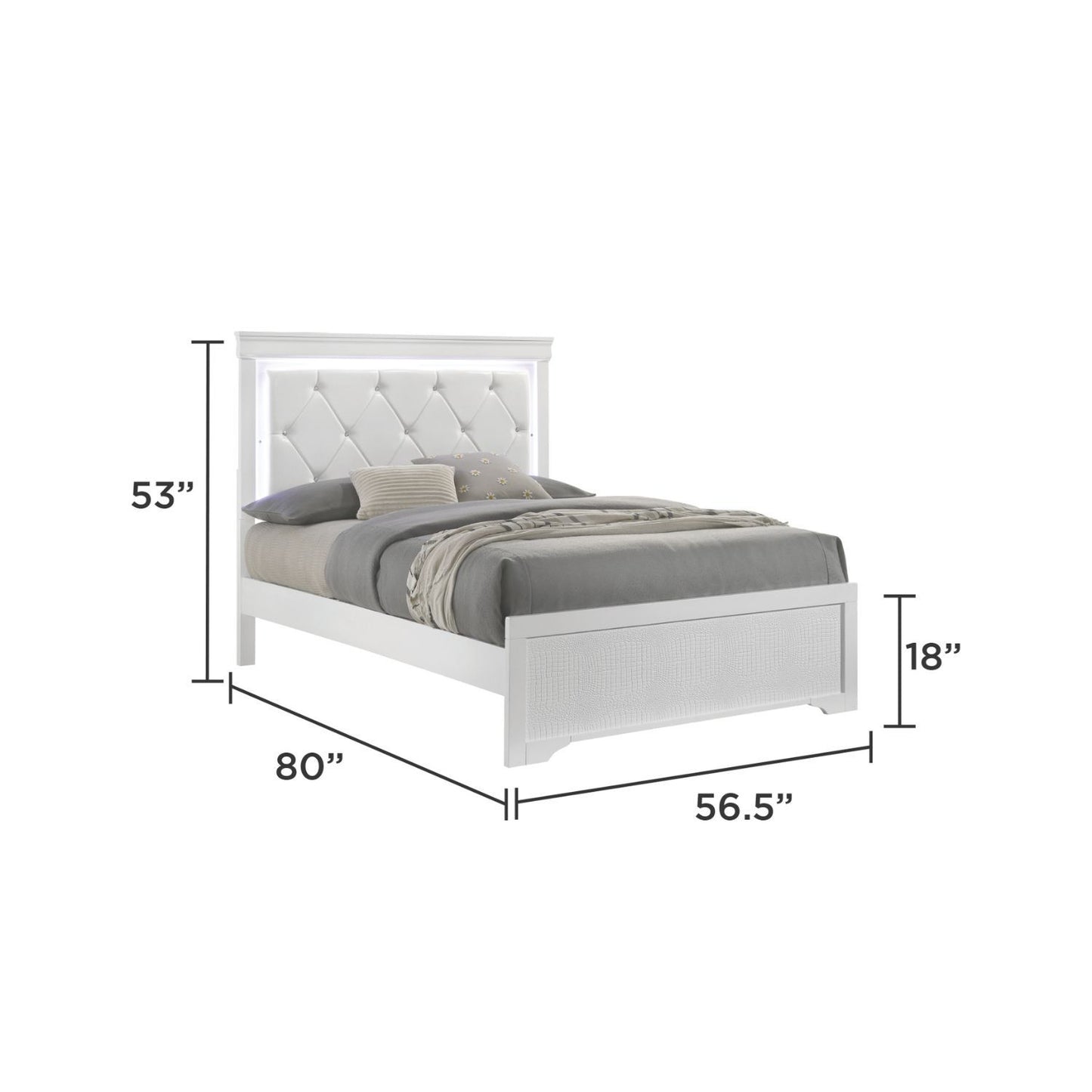 Blaze - Bed With LED Headboard