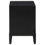 Mason - 2 Drawer Nightstand With Fluted Design - Black