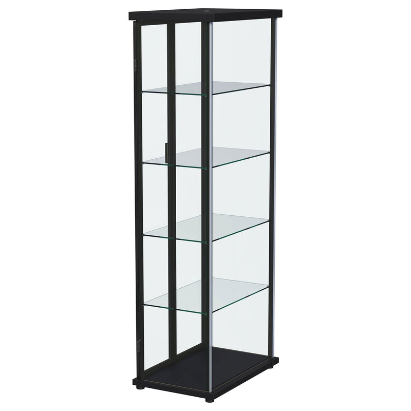 Nevra - 4 Shelf Display LED Curio Cabinet