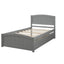Platform Bed & Headboard, Footboard And Wood Slat Support