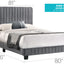 Channel Tufted Bed