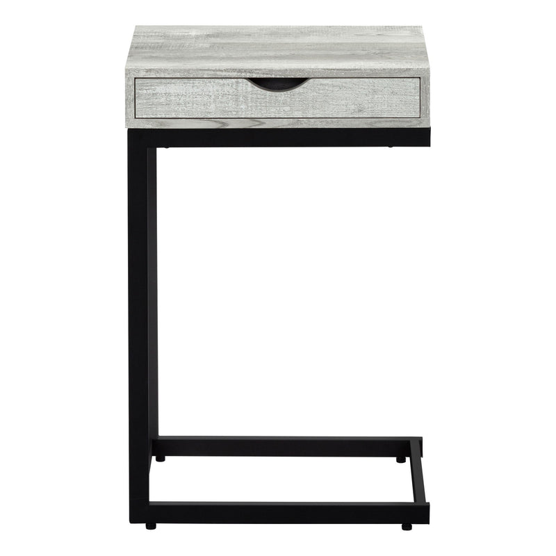 Accent Table, C - Shaped Stylish Modern - Gray