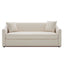 3 Seater Sofa With Wrap Around Armrests And Throw Pillows