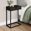 Accent Table, C - Shaped Contemporary Elegant Desig