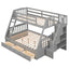 Bunk Bed With Drawers, Ladder And Storage Staircase