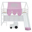 Loft Bed With House Shaped Frame And Tent