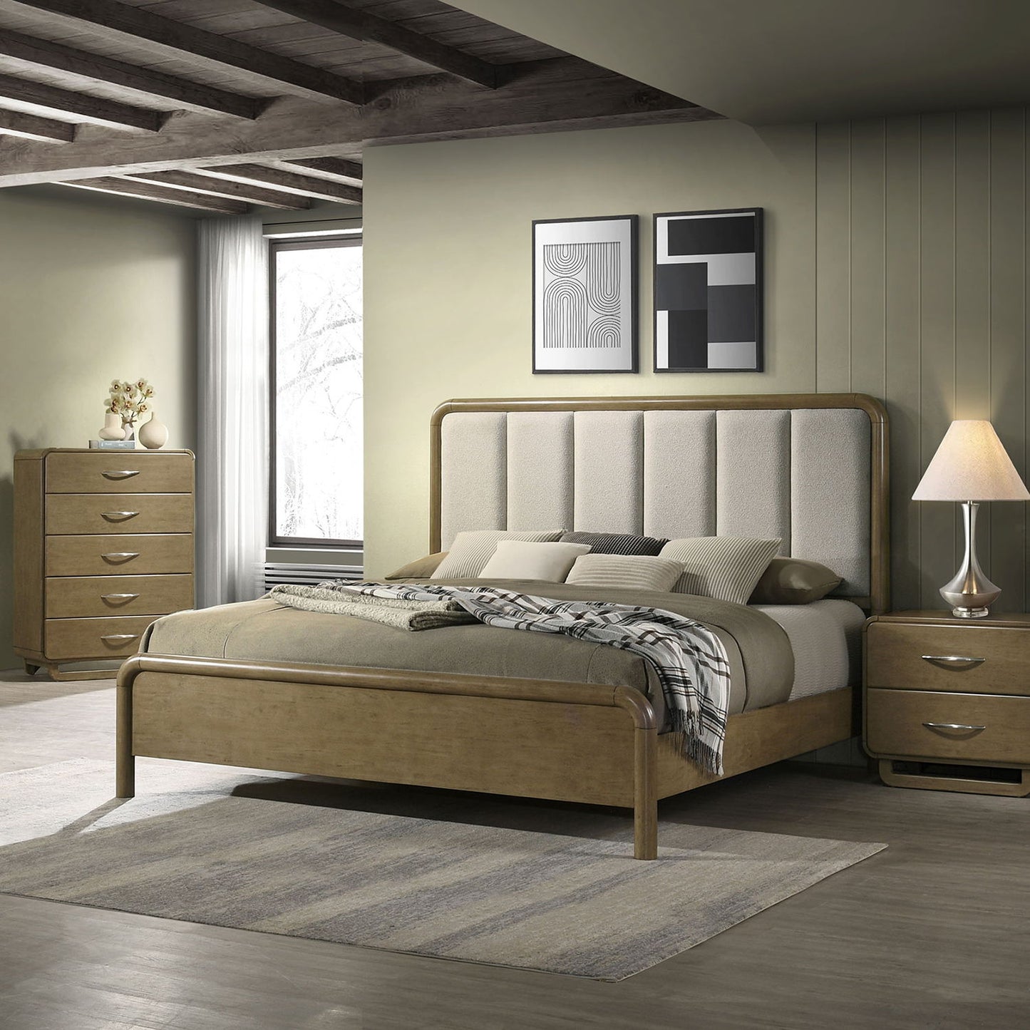 Tully - 2 Drawer Nightstand - Nutmeg Brown