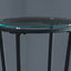 Accent Side Table, Plant Stand, Round, Contemporary & Modern - Black