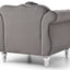 Chic Transitional Flared Arm Chair