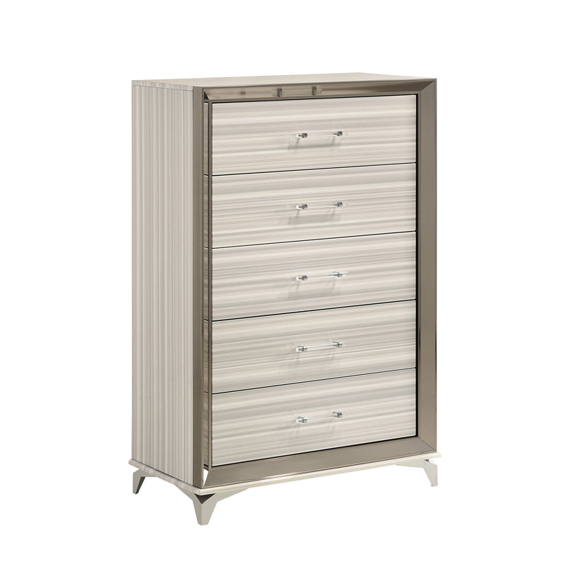 Star - 5 Pieces Bedroom Set Modern Design With LED