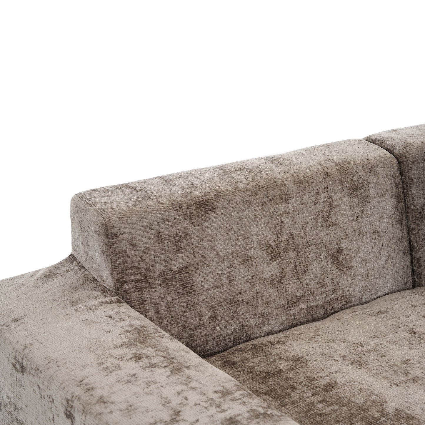 Modular Cloud Sectional Sofa Set, U-Shaped Upholstered Couch With Deep Seat