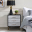 Myles - Nightstand - Black / Gold / Silver