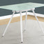 Computer Desk For Home Office, Laptop, Tempered Glass, Contemporary & Modern - White
