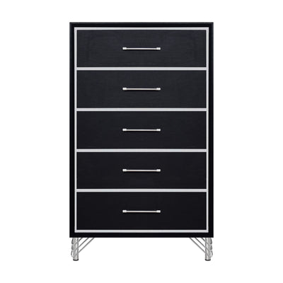 Ava - 5 Drawer Chest - Ebony