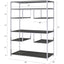 Vonara - Bookshelf - Chrome / Gray / Oak