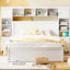 Bed With All In One Cabinet, Shelf And Sockets, Twin Long Trundle