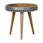 Small Patterned Nordic Style End Table