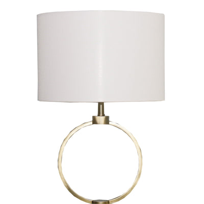 Bedroom Table Lamp With Circular Design - White