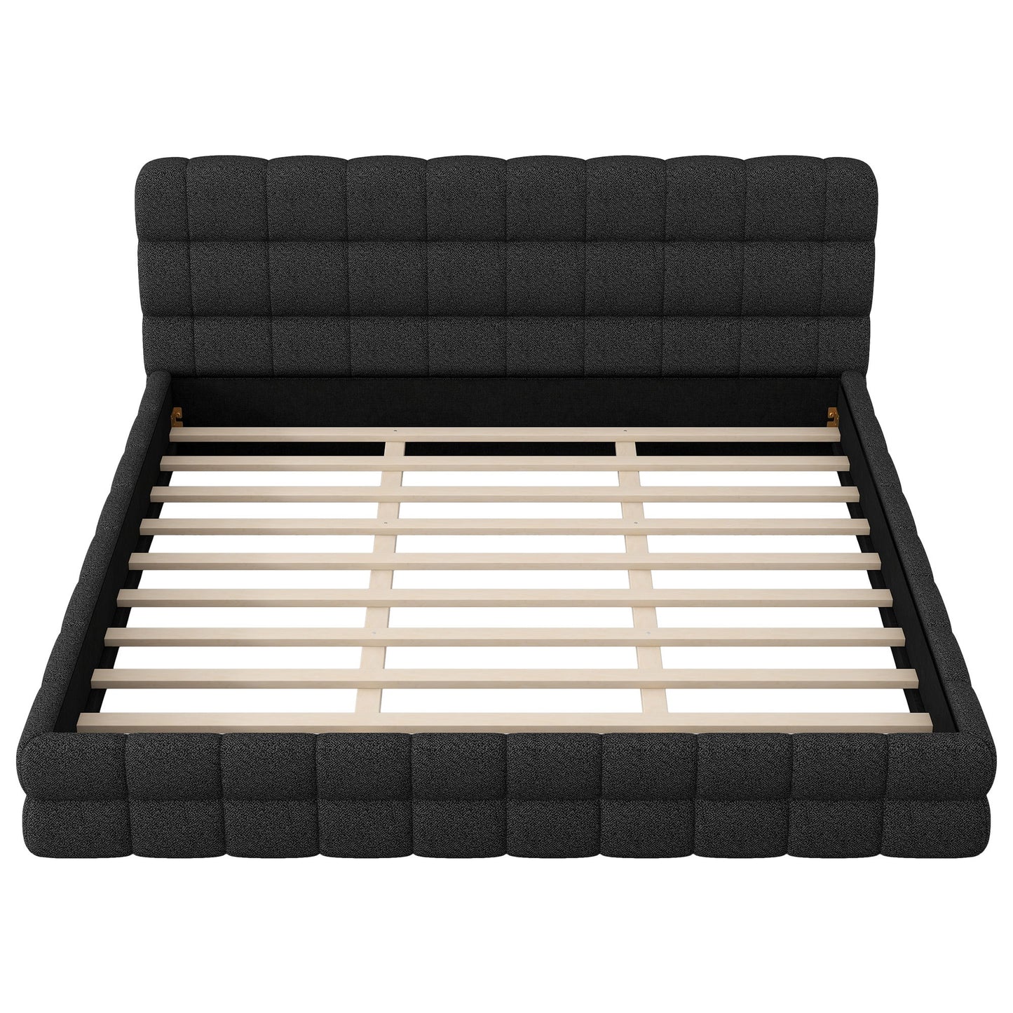 Upholstered Platform Bed With Headboard