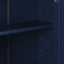 Bathroom Wall Storage Cabinet With Mirror And Adjustable Shelf, 6 Open Shelves