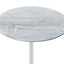 Orbit - 15.5" End Table With Height Adjustable Marble Textured Top