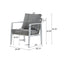 Modern Lounge Chair With Rope Accents And Cushions