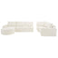 Modular Cloud Sectional Sofa Set, U-Shaped Upholstered Couch With Deep Seat