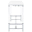 Tonneson - Bar Table With Trestle Base And Wine Storage - White