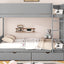 Bunk Bed With 2 Drawers And Multi Layer Cabinet
