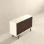 Dresser 6 Drawer - Dark Brown / White