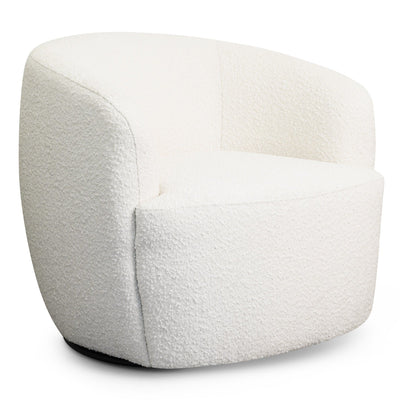 Mina - Swivel Chair - White