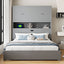 Platform Bed With USB, Storage Headboard & Drawers