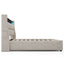 Platform Bed With Hydraulic Storage, LED Lighting & Charging Station