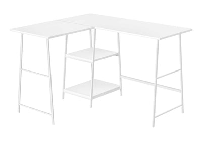 Computer Desk, Home Office, Corner, Storage Shelves, L Shape, Work, Laptop, Contemporary, Modern - Base
