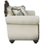 Pierce - Loveseat With 3 Pillows - Beige / Cherry