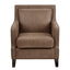 Shasta - Accent Chair With And Nail Buttons - Brown