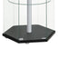 Tenley - 4 Shelf Curio Cabinet With Hexagonal Design
