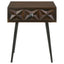 Gibson - Coffee 1 Drawer Rectangular Side Table With Angled Legs - Coffee