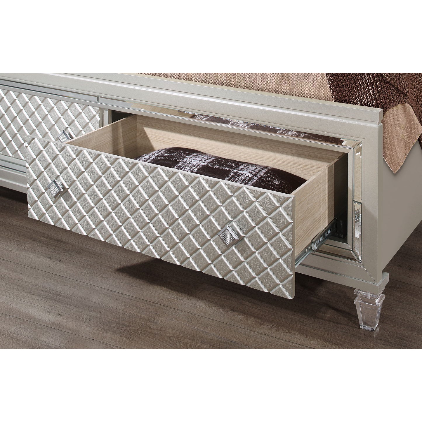 Cross - Elegant Design Bed With LED