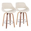 Fabrico - Mid Century Modern Counter Stool (Set of 2)