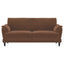 Dania - 2 Piece Upholstered Crescent Arm Sofa Set - Rust