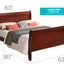Panel Sleigh Bed