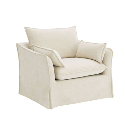 Shane - Chair With 2 Pillows - Beige