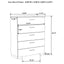 August - 6 Piece Queen Panel Bedroom Set With LED Lighting - White