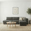 L-Shaped Modular Sofa With Double Layer Cushion